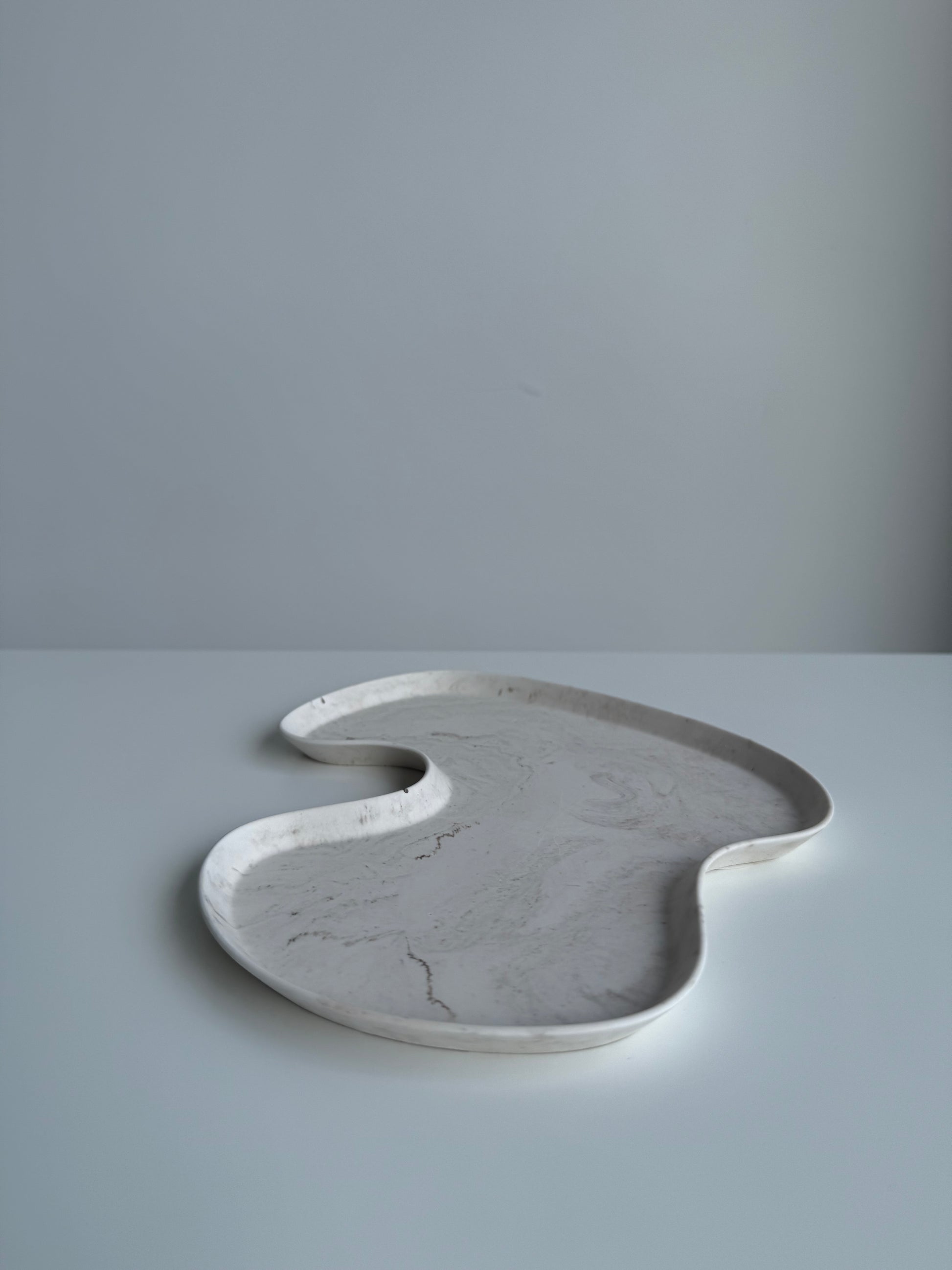 shore dish - brown marble