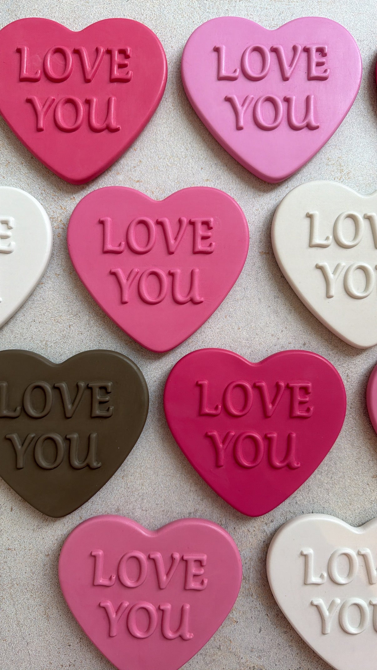 love you candle OFF WHITE