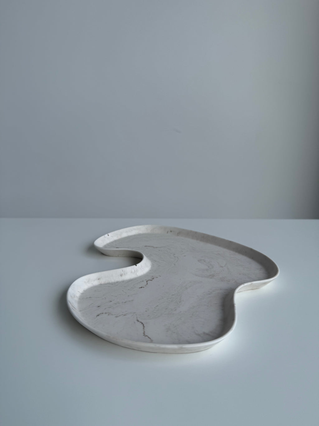 shore dish - brown marble
