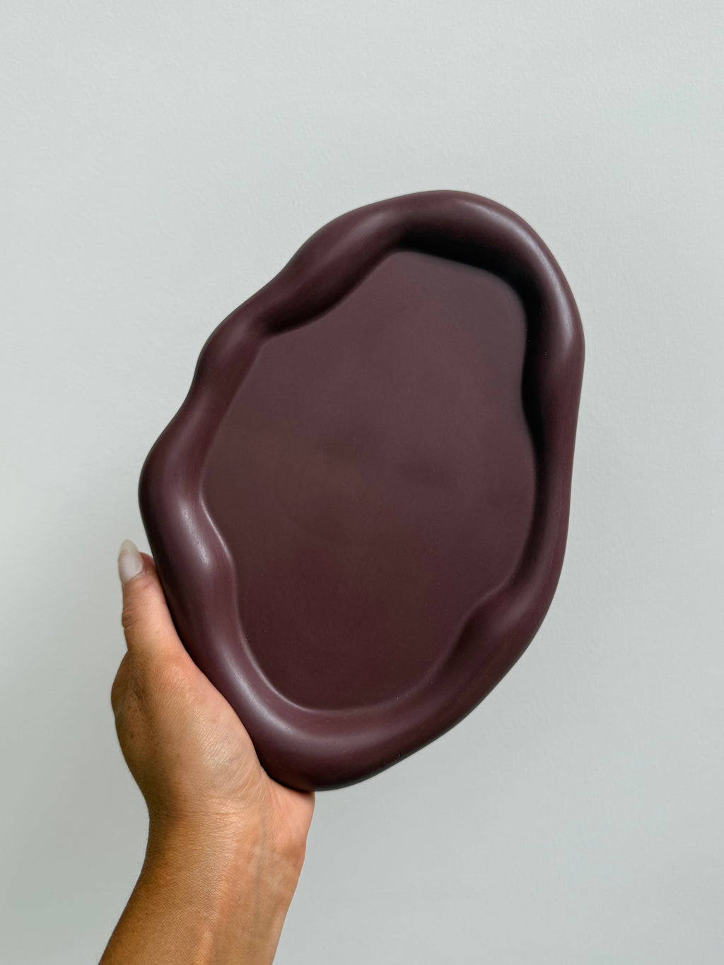 float dish - burgundy