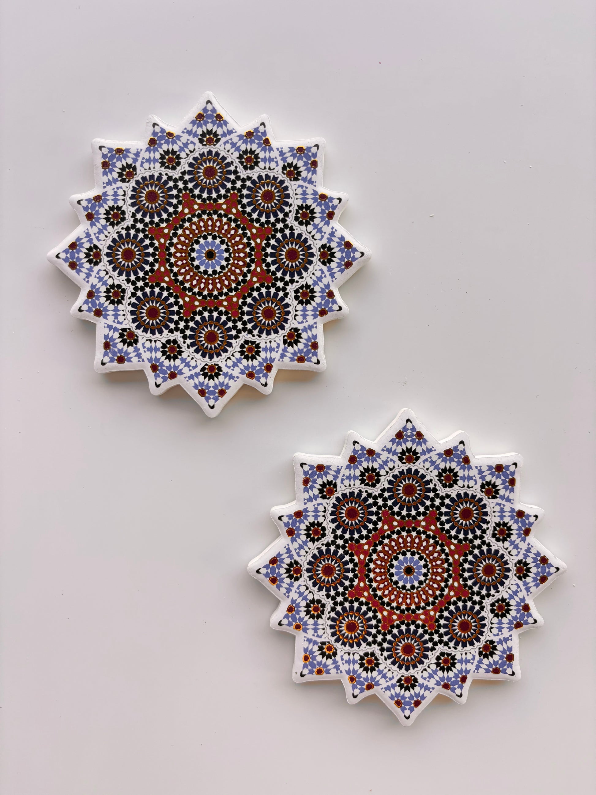 nomad coasters - pair (blue)