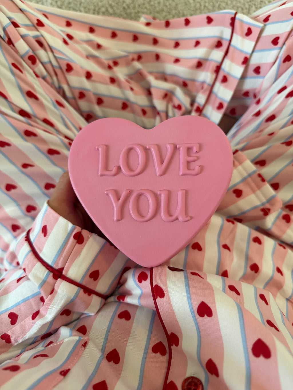 love you candle PINK