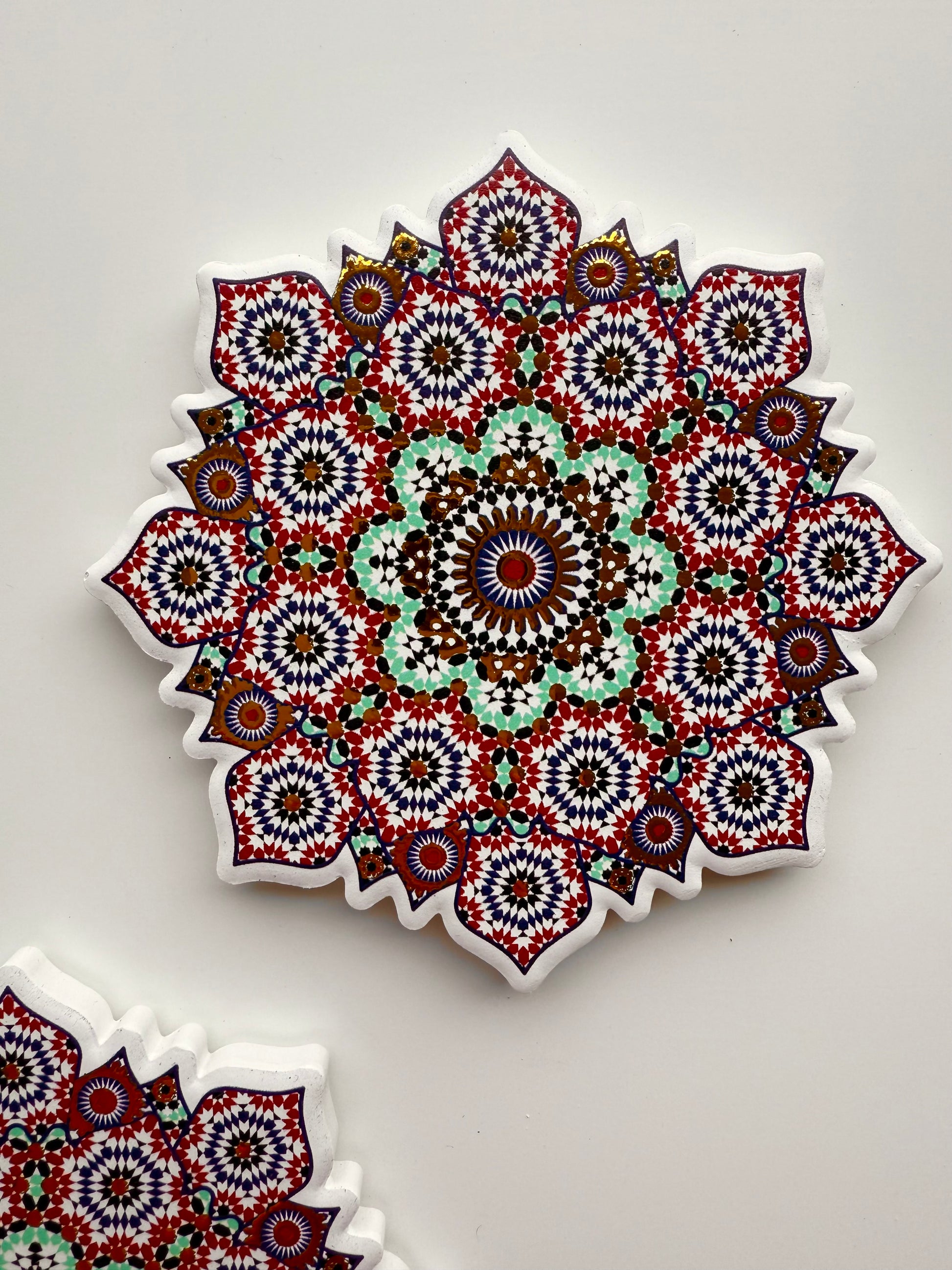 nomad coasters - pair (aqua)