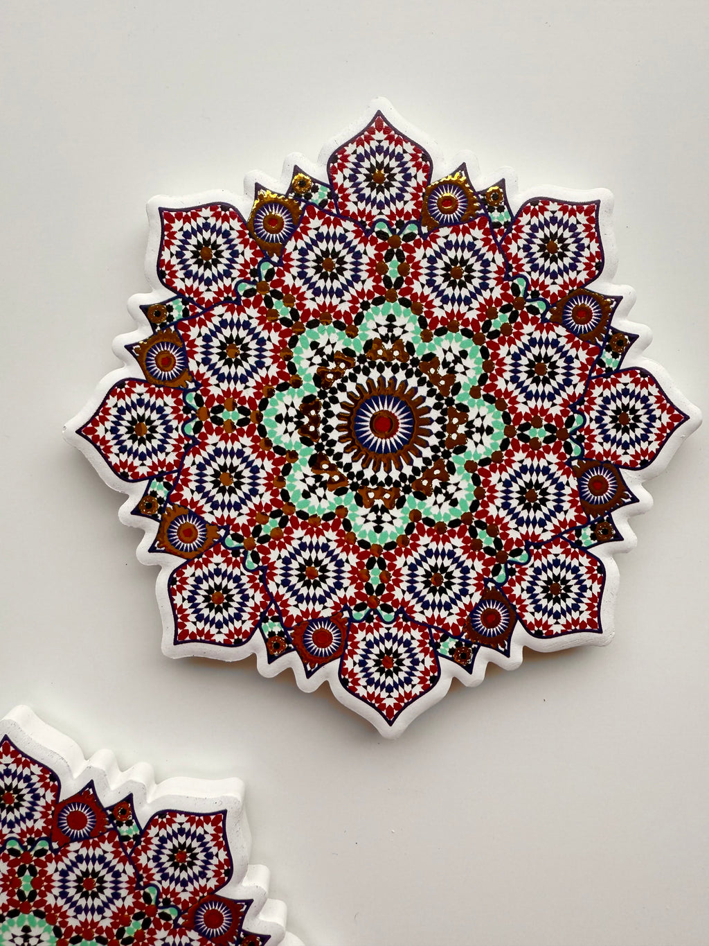 nomad coasters - pair (aqua)
