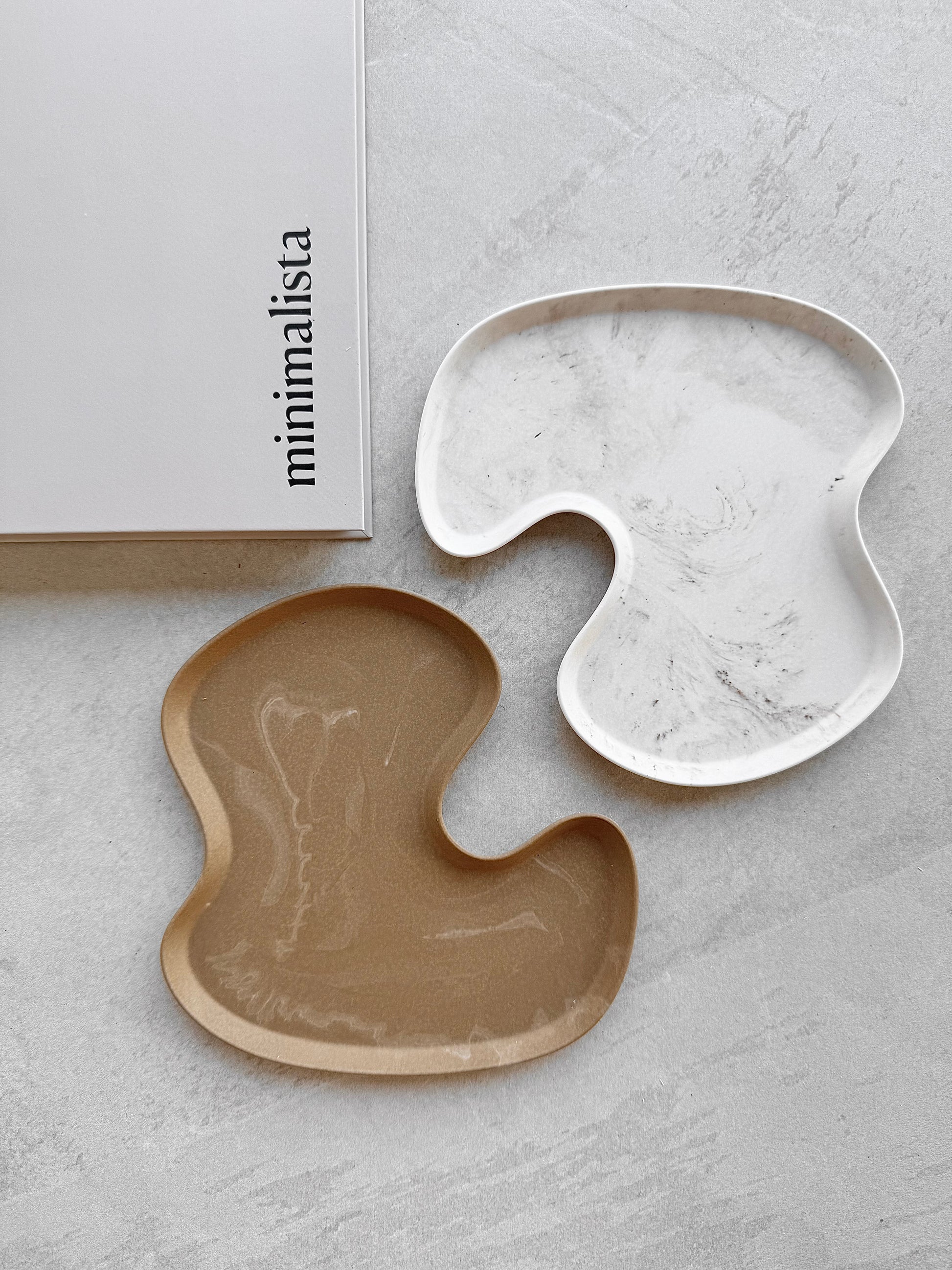 shore dish - set of 2 (brown)