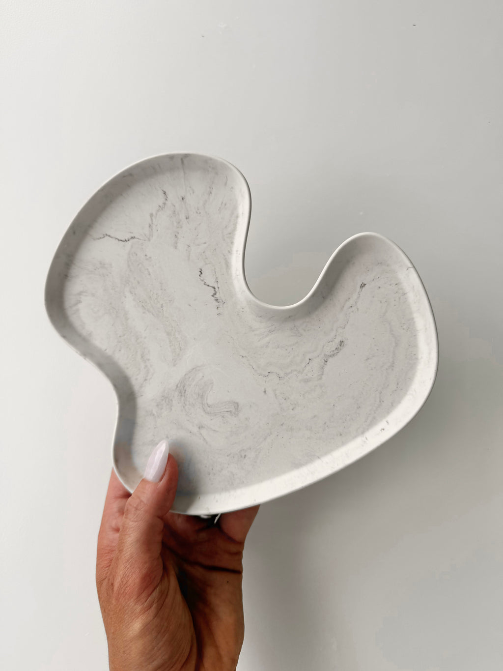 shore dish - brown marble