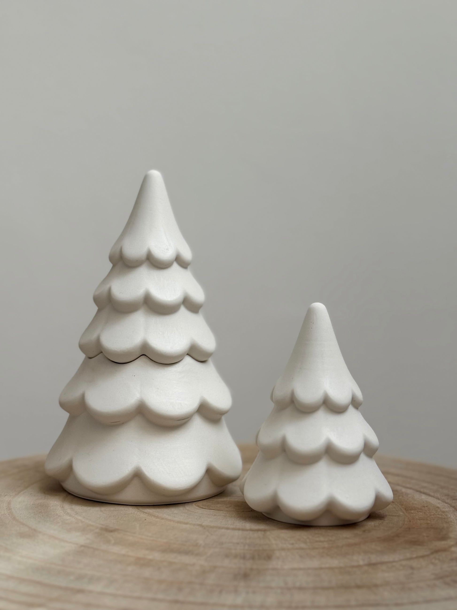 christmas tree candle duo
