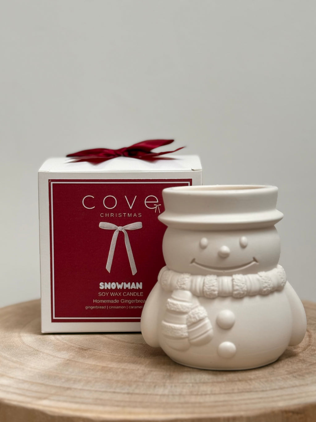 snowman candle