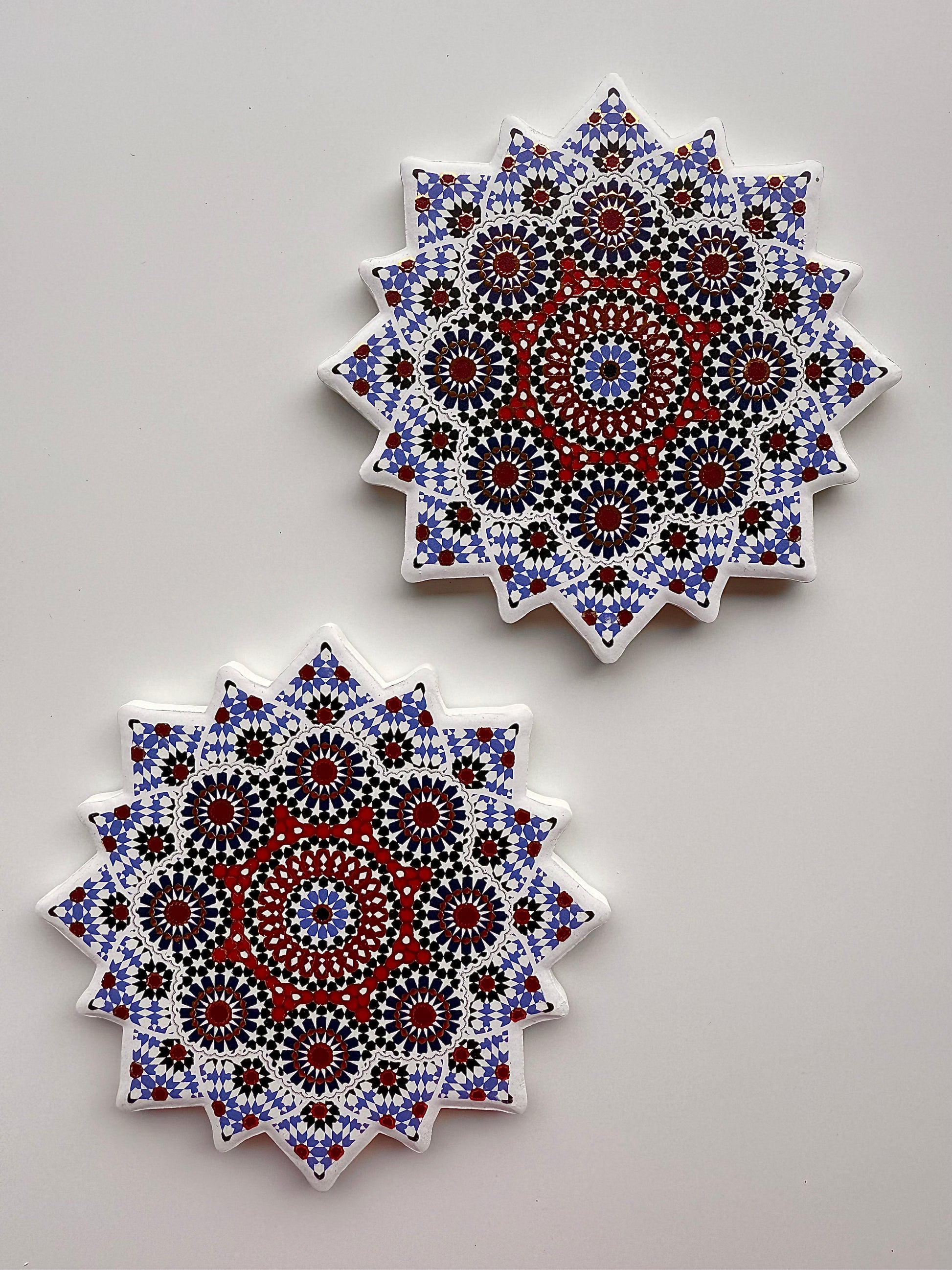 nomad coasters - pair (blue)