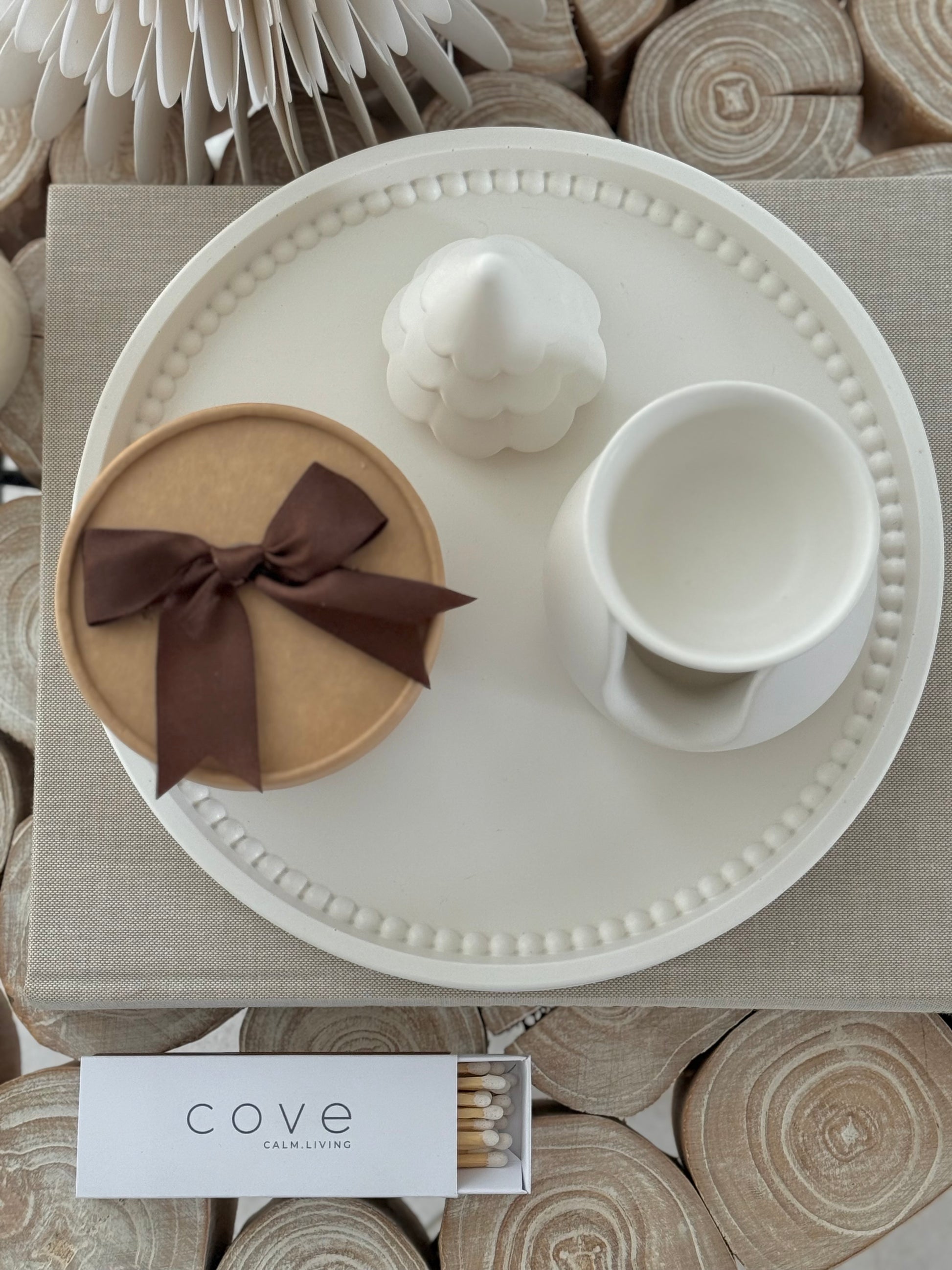 serenity beaded tray (large)