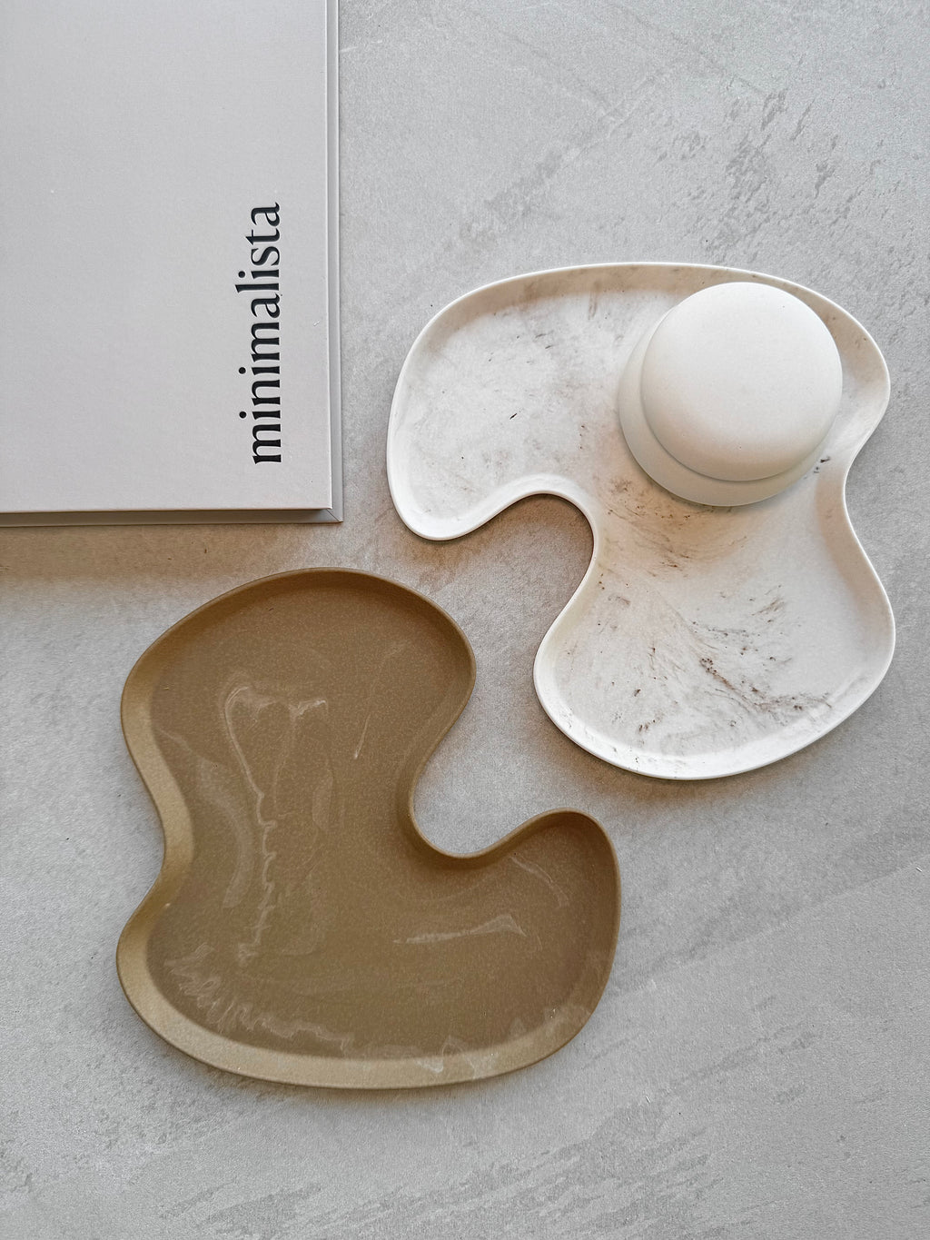 shore dish - set of 2 (brown)