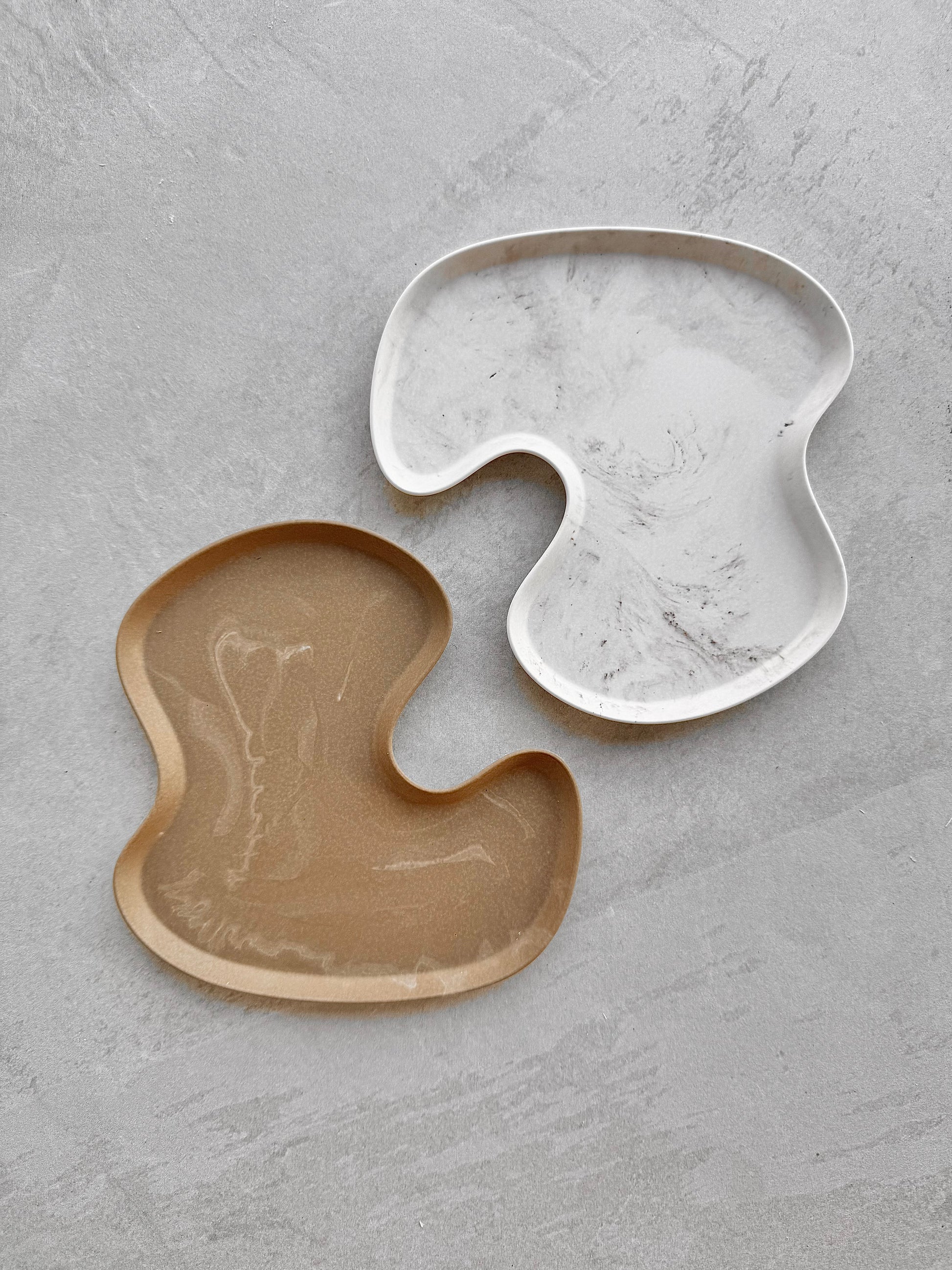 shore dish - set of 2 (brown)