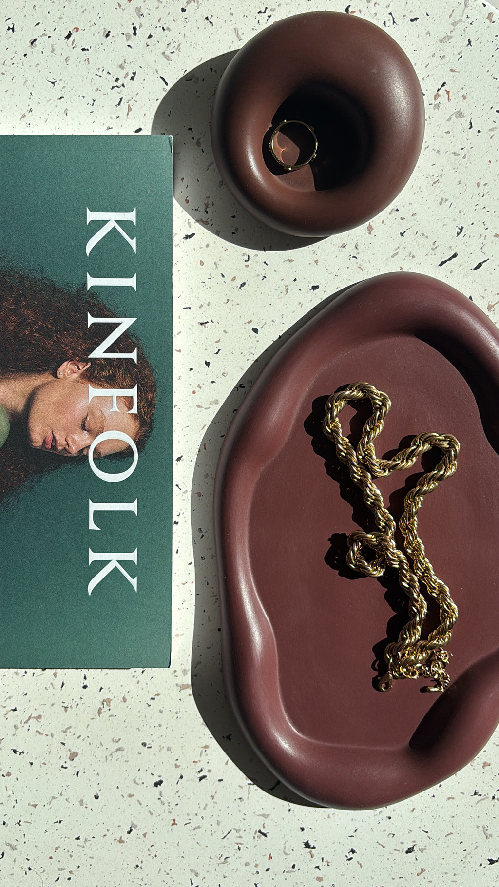 float dish - burgundy