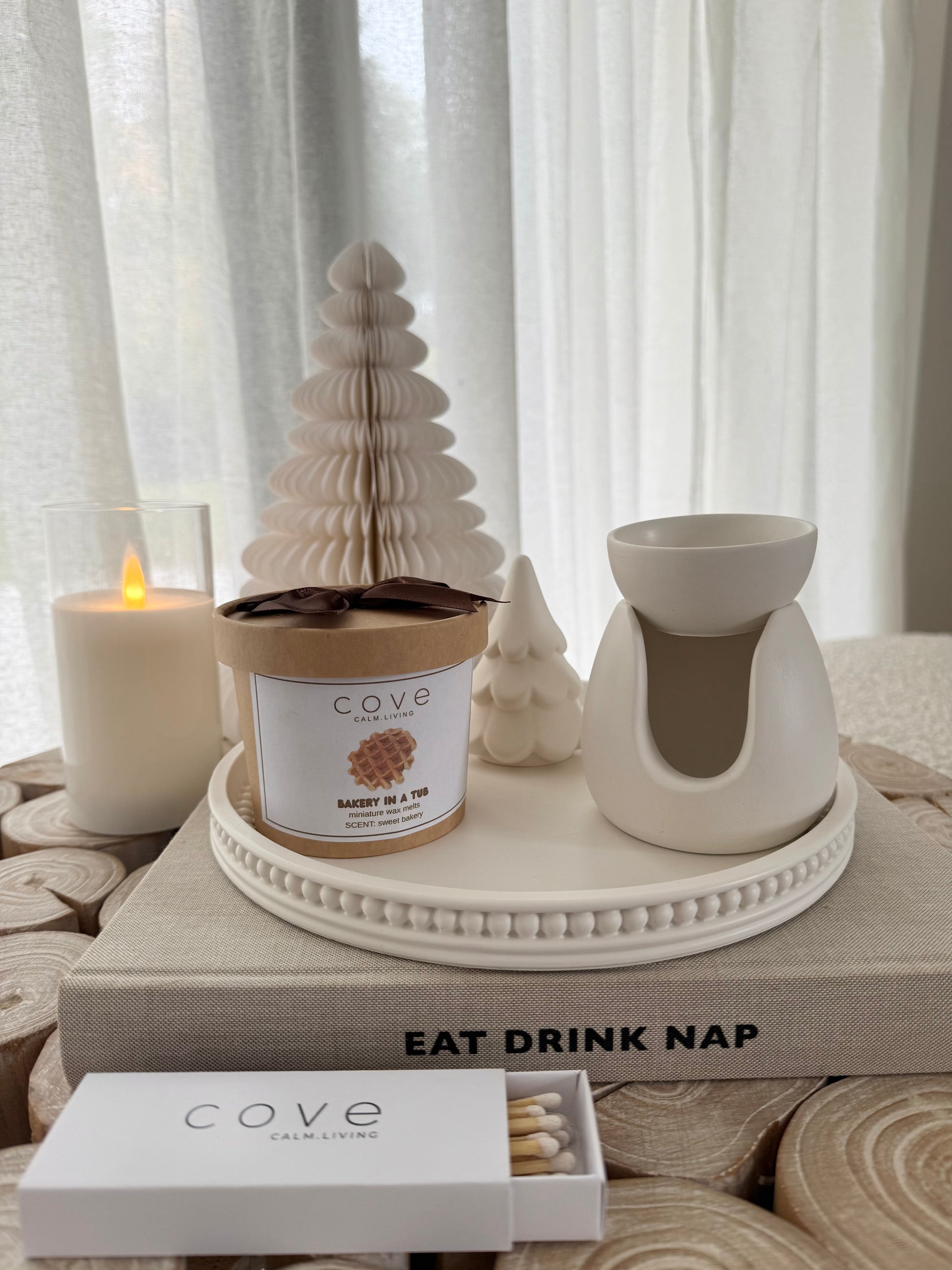 serenity beaded tray (large)