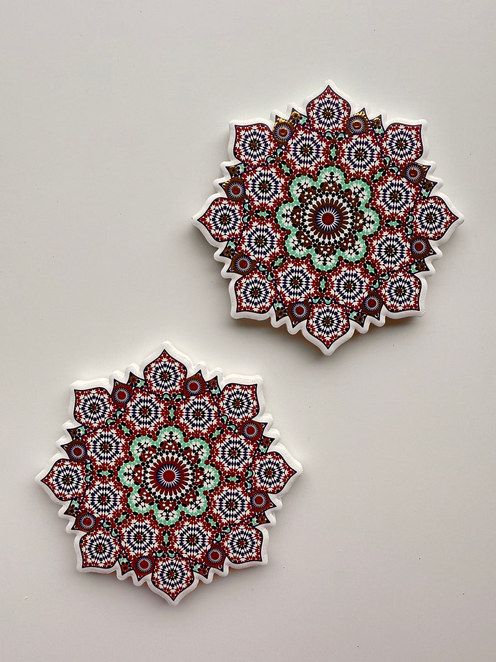 nomad coasters - pair (aqua)