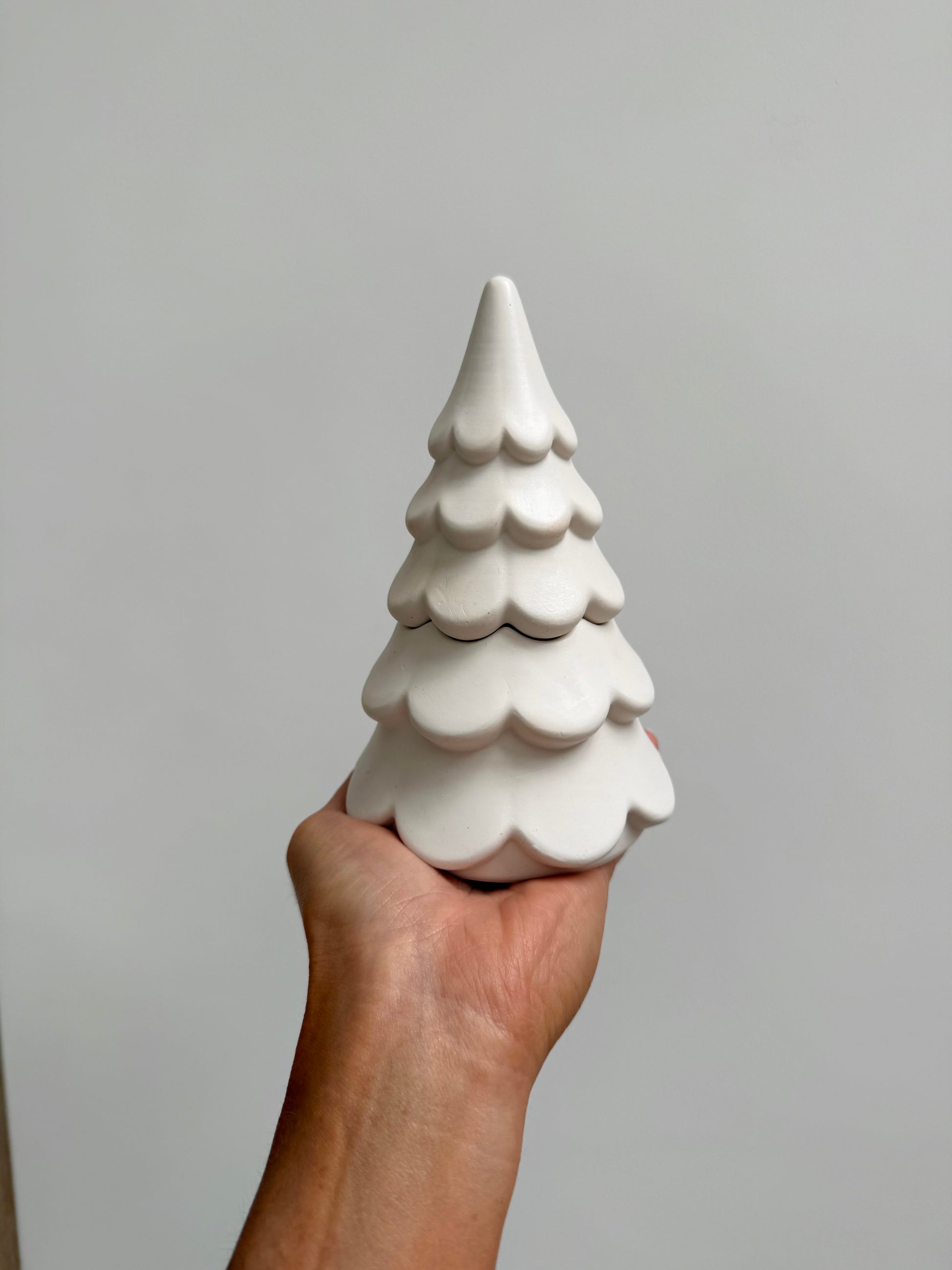 christmas tree candle duo