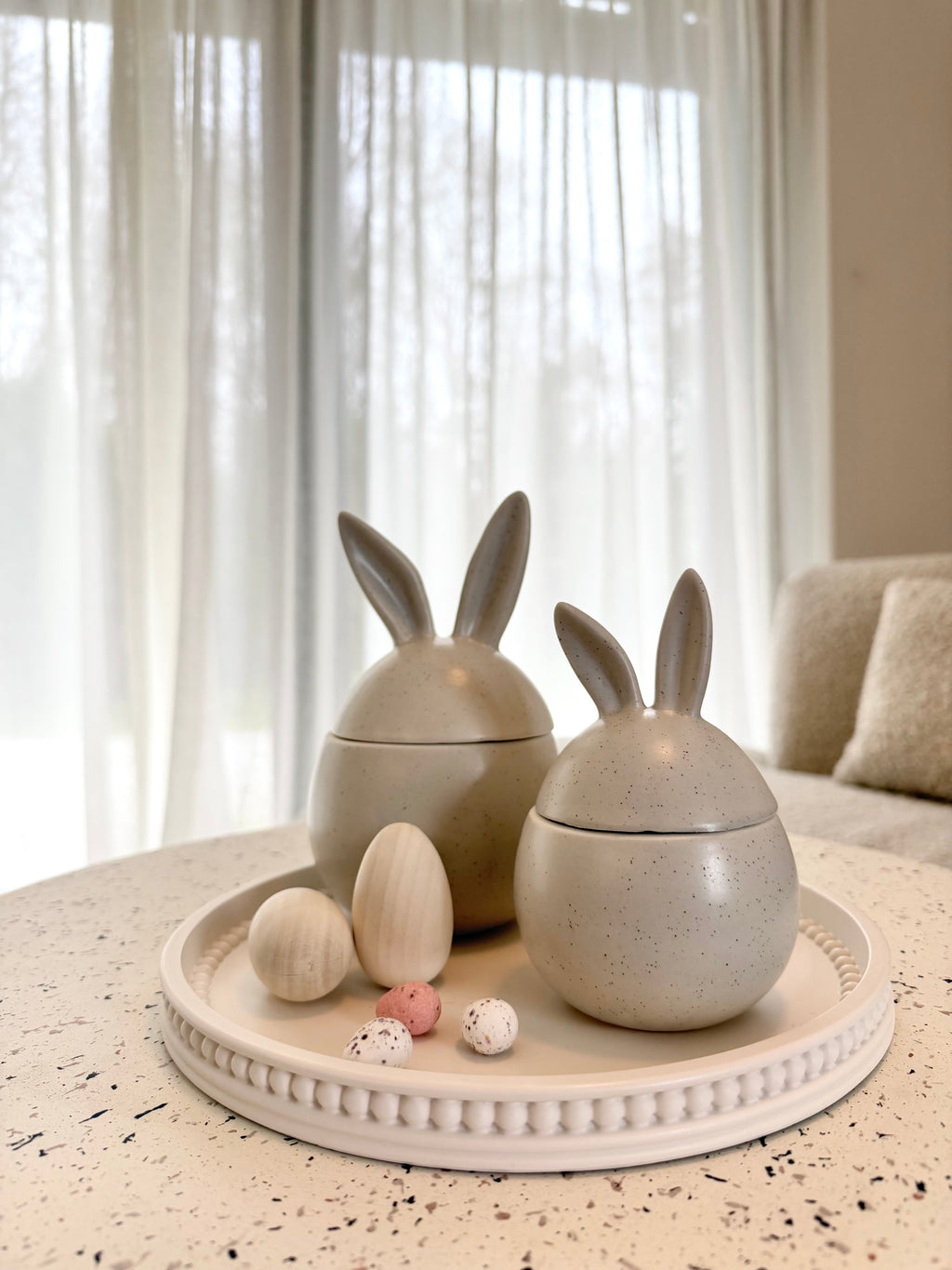 hoppy bunny pots (set of 2)