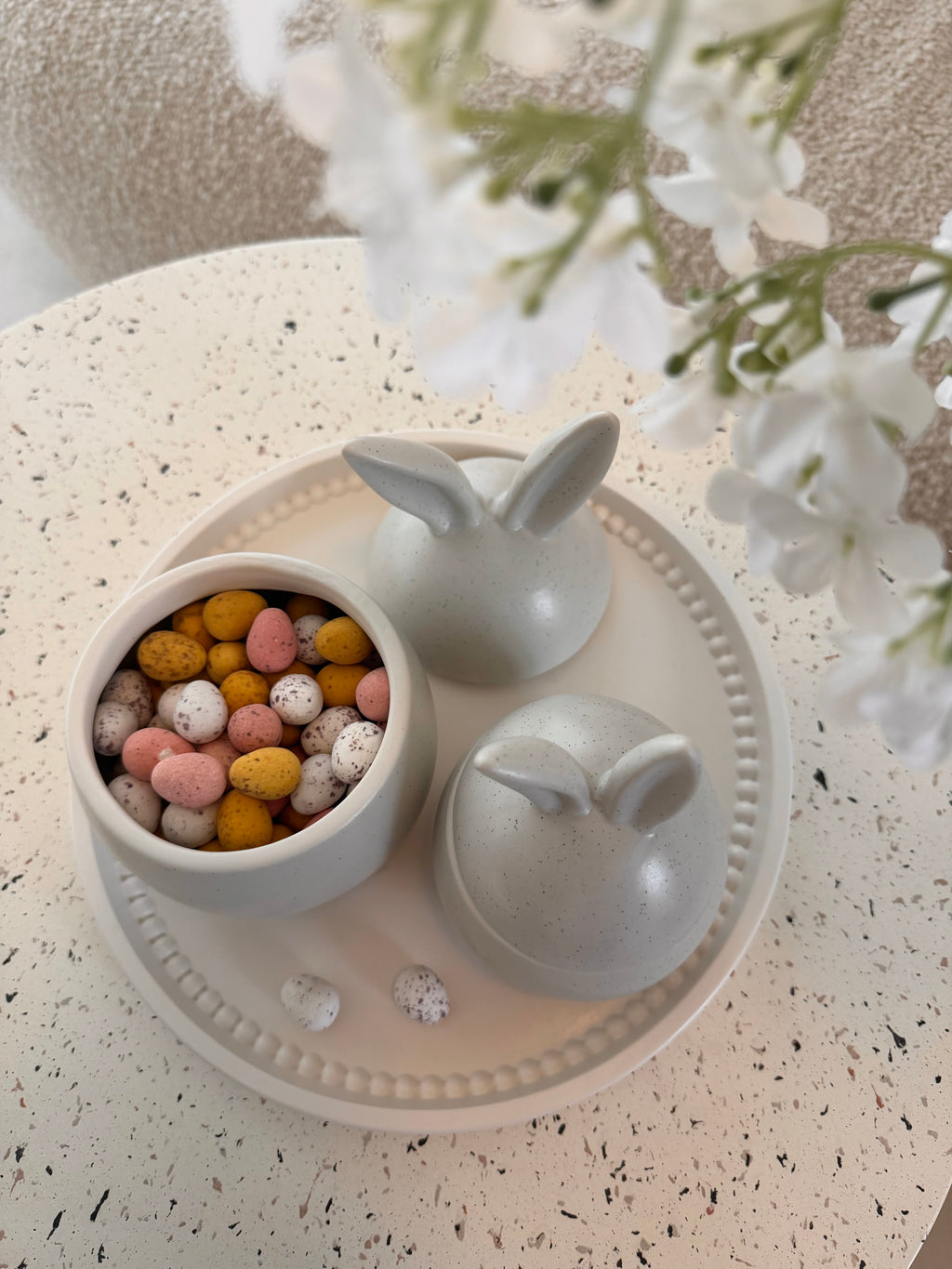 hoppy bunny pots (set of 2)