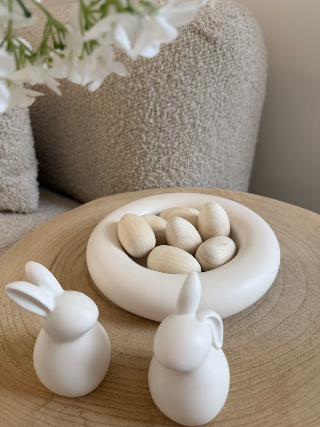 decorative wooden eggs (7 pack)