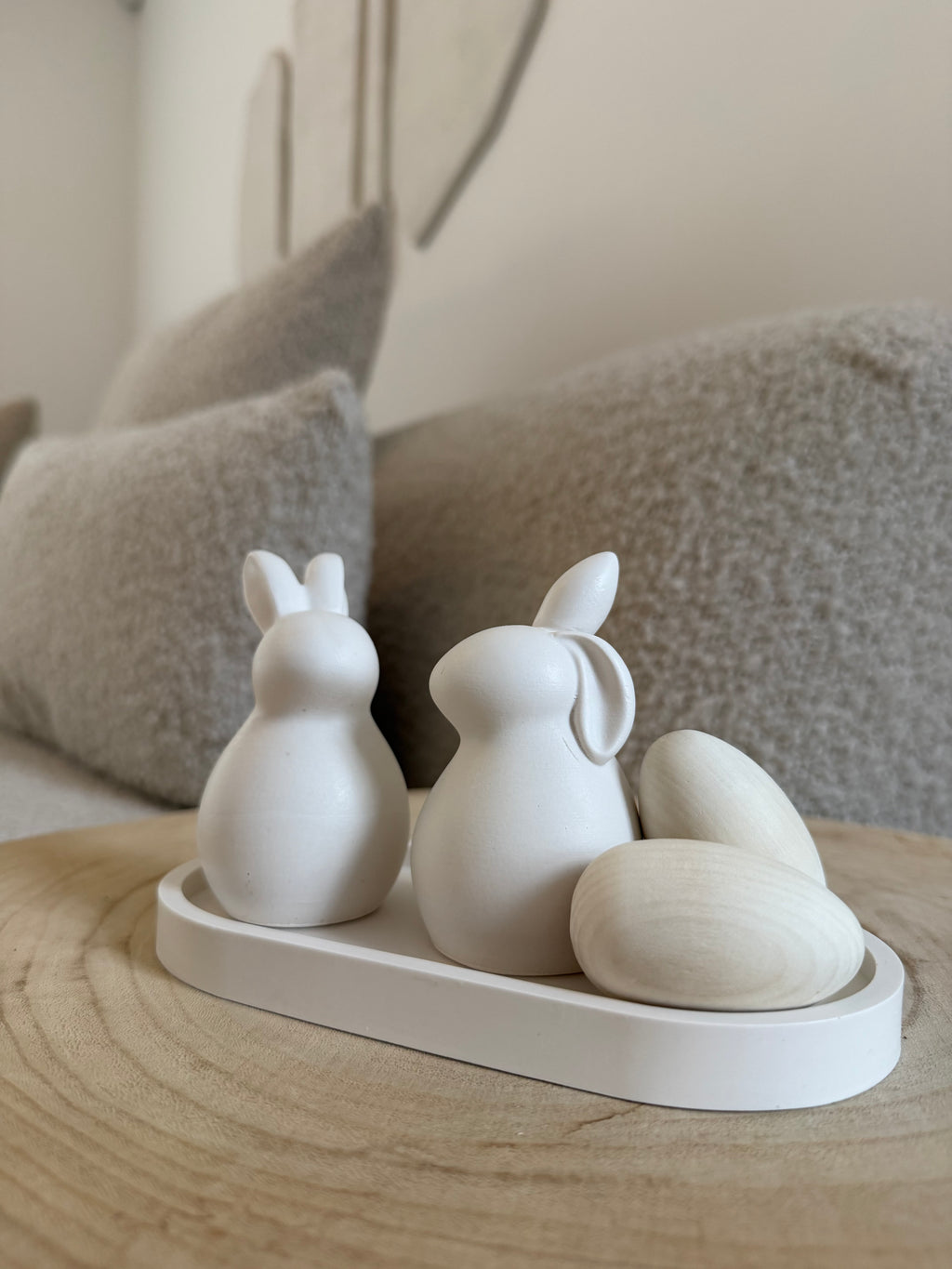 decorative wooden eggs (7 pack)