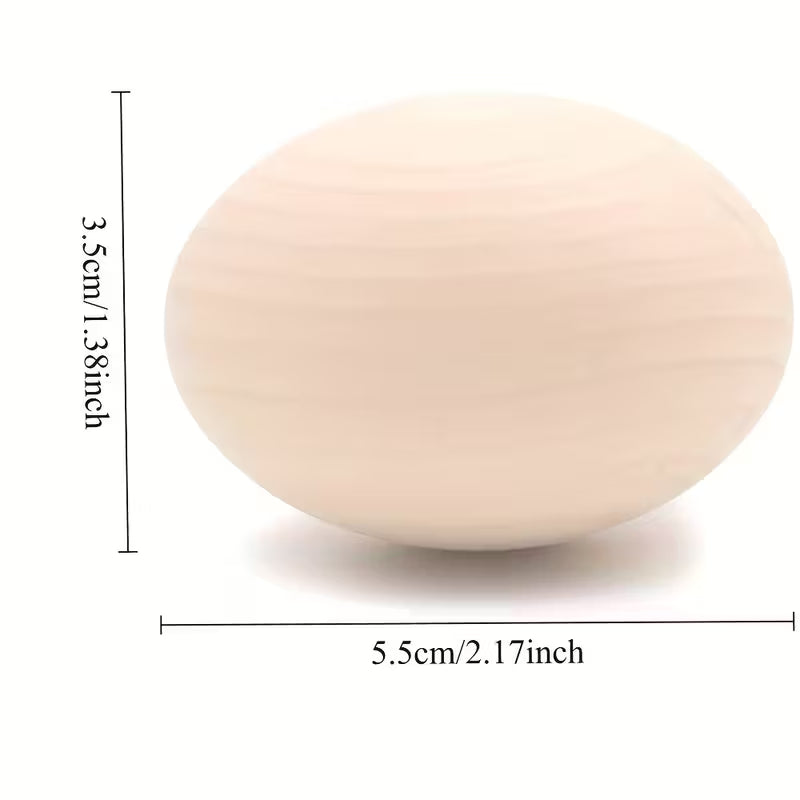 decorative wooden eggs (7 pack)