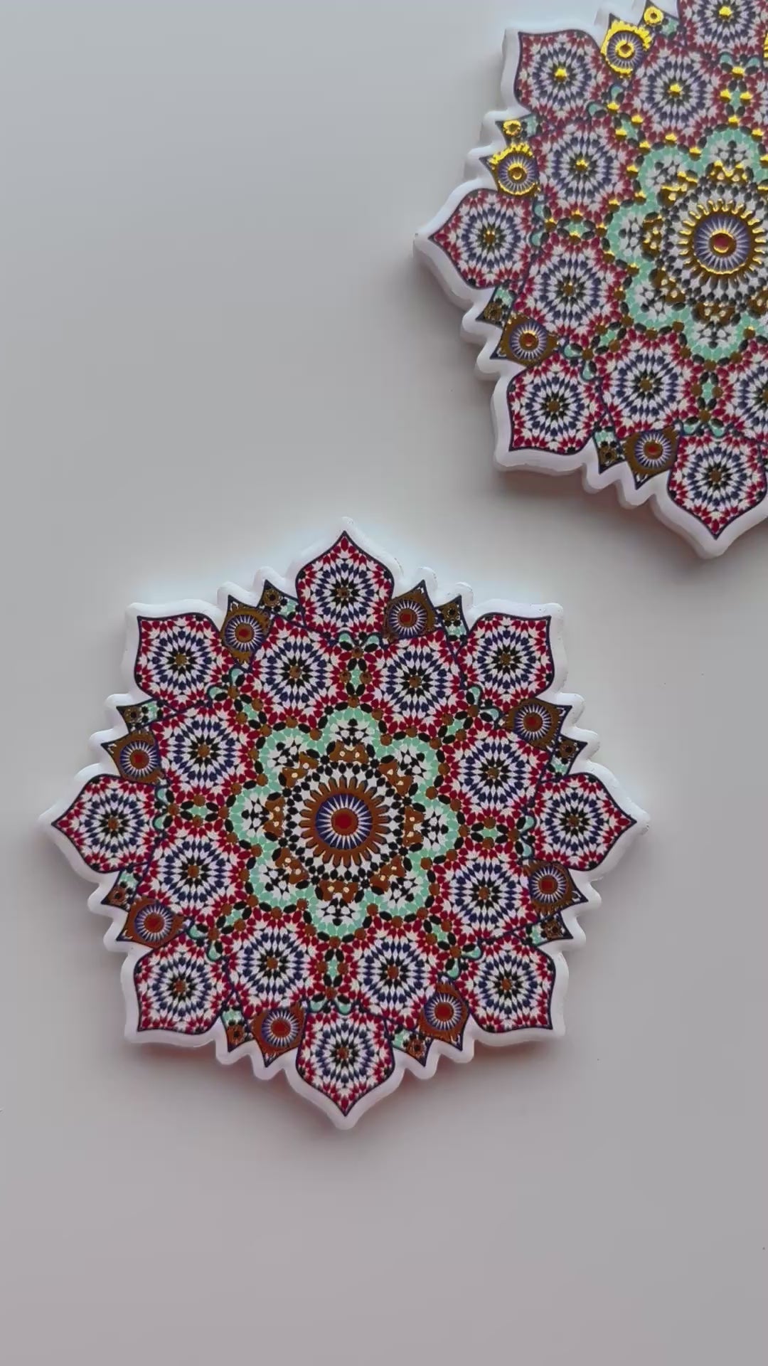 nomad coasters - pair (aqua)