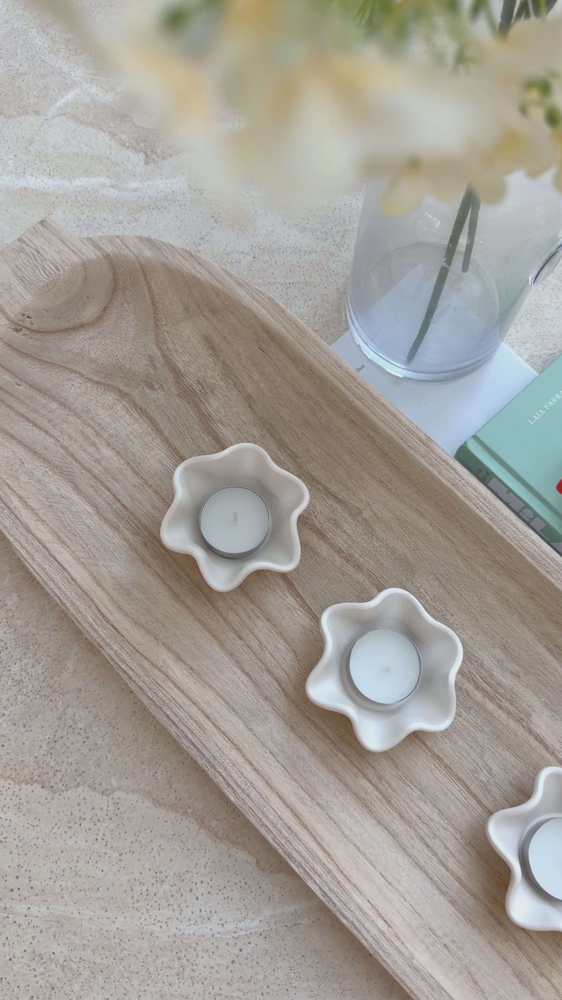 tide set of 3 tealight holders